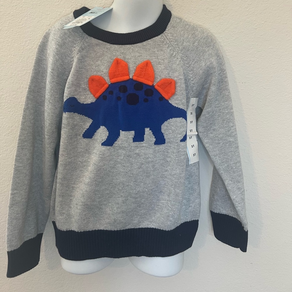 Cat n Jack Boys Dino Sweater-Size 5T